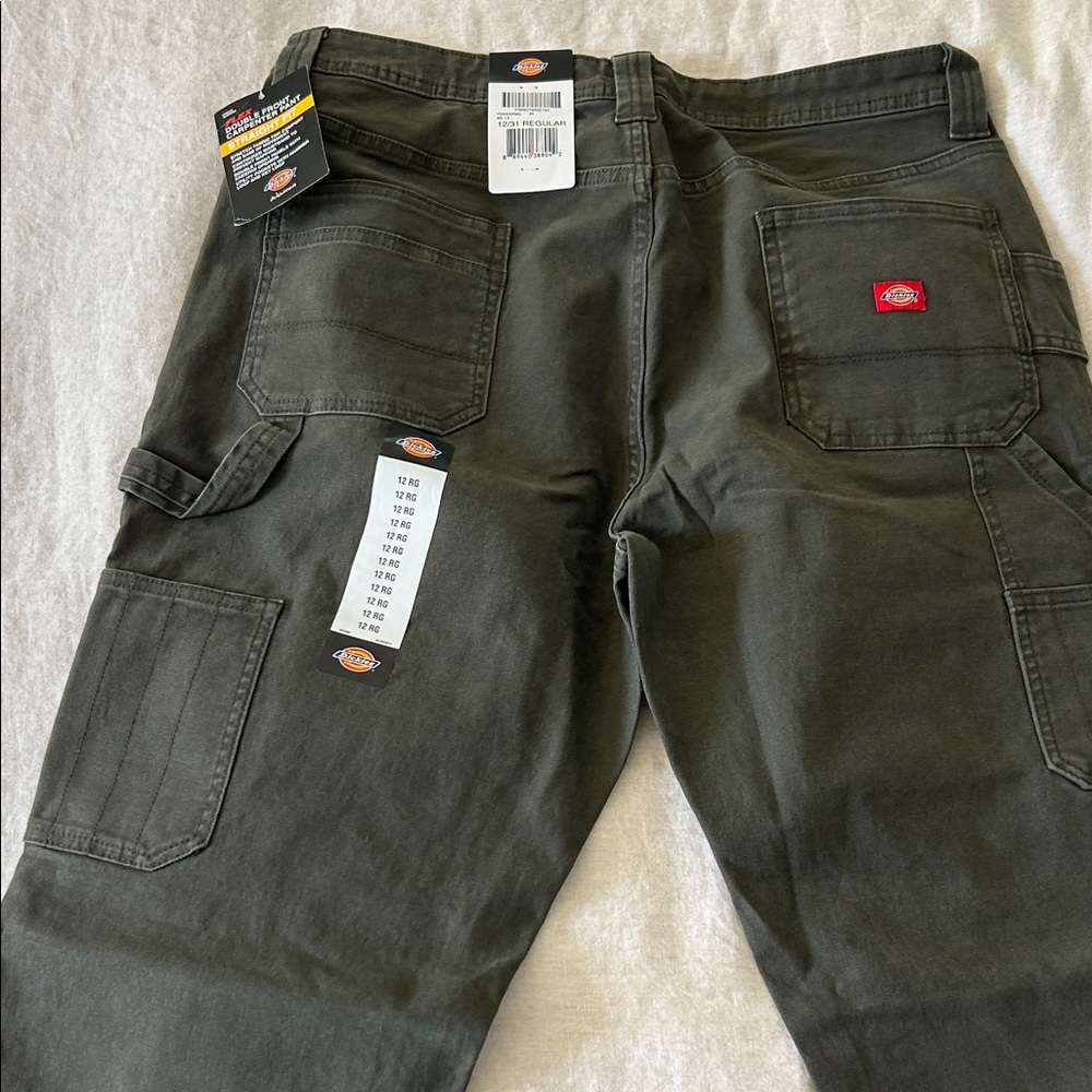 Dickies Women’s Dark Green/Brown Cargo Pants - Picture 5 of 9